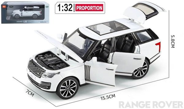 QXT 2401016W Range Rover 50th Anniversary Version White Opening Parts/Light and Sound -1:32 Q3001A