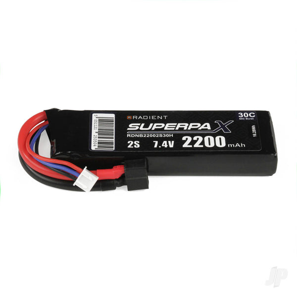 RDNB22002S30H LiPo 2S 2200mAh 7.4V 30C Deans (HCT)