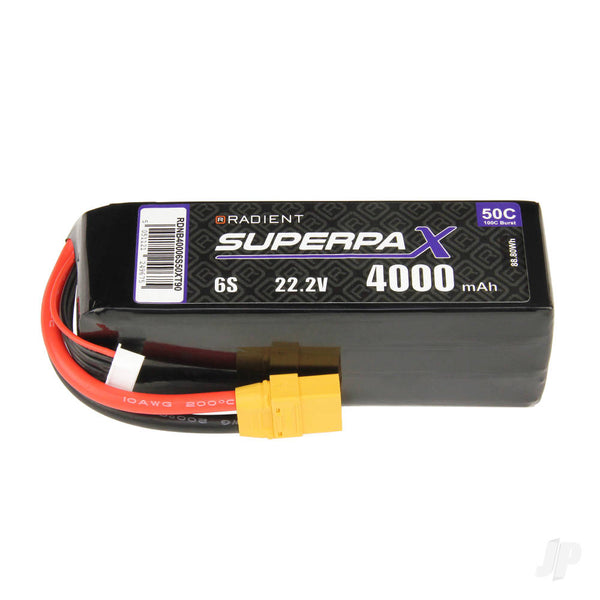 RDNB40006S50XT90 Radient LiPo 6S 4000mAh 22.2V 50C XT90