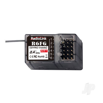RLKR061001 Radiolink R6FG 6-Channel Surface Receiver with Gyro Function