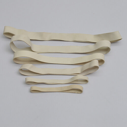 T-SL044E White Rubber Band 8"/203mm (Pk8)