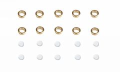 305.3G Graupner Portholes, Gold, 12.5mm, 10pcs