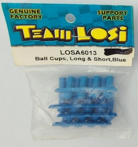 LOSA6013 ROD ENDS BRIGHT BLUE