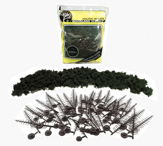 WTR1113 Forest Green Tree Kit 2 ½ - 6 inch (Pack of 24)