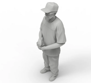 Knight Customs Lowrider standing figure