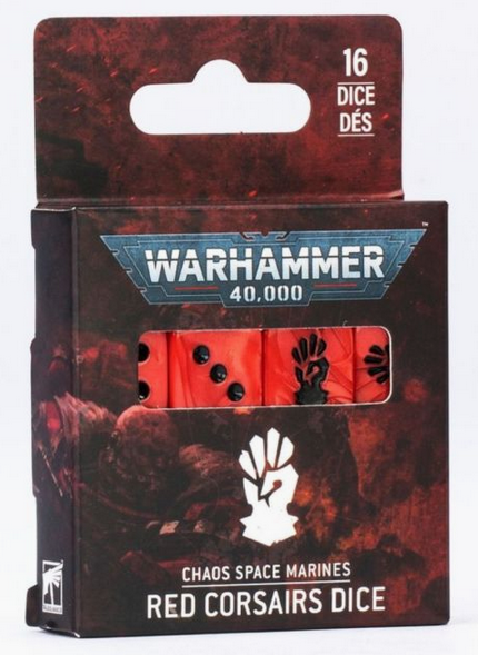 43-115 Warhammer 40K - Red Corsairs Dice Set
