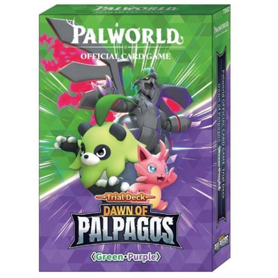 Palworld OFFICIAL CARD GAME - Dawn of Palpagos Green - Purple Trial Deck