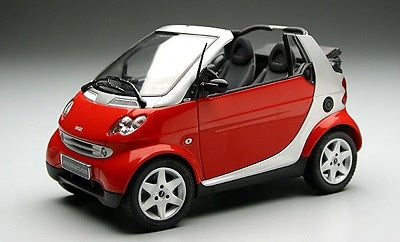 09101R-KYOSHO-SMART-CABRIO,-RED&BLACK/SILVER