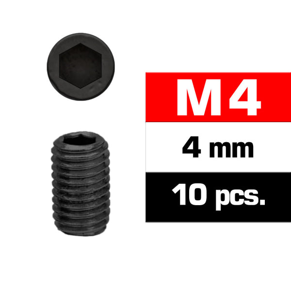 UR164404 M4x4mm SET SCREWS (10 pcs)