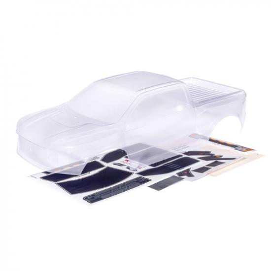 TRX10111 Traxxas Body, Ford Raptor R (clear, requires painting)/ window masks/ decal sheets