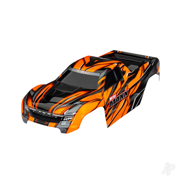 TRX10711-ORNG TRAXXAS Body, Mini Maxx, Orange (painted, decals applied)