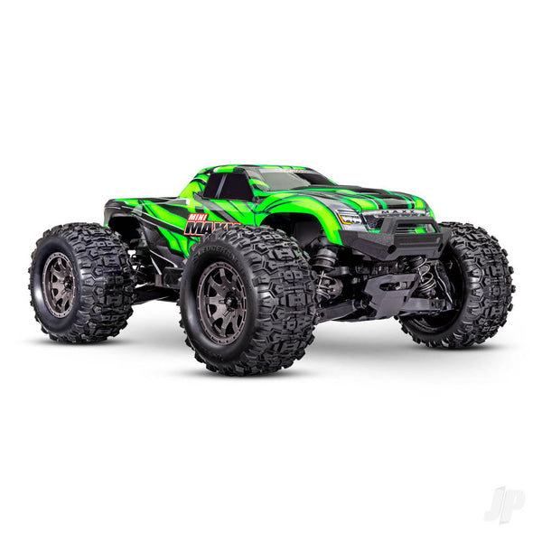 TRX107154-1-GRN TRAXXAS Mini Maxx BL-2S 4WD RTR Monster Truck, Green