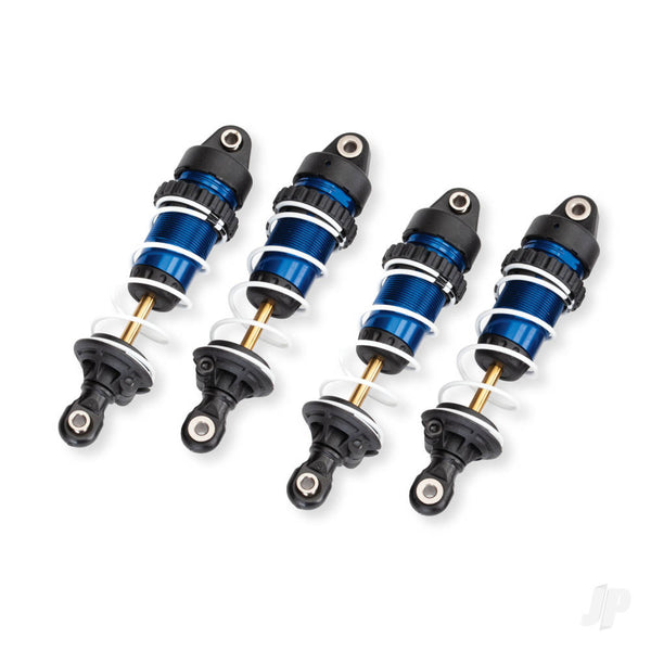 TRX10765 TRAXXAS Shocks, GTR long, Blue-anodised, PTFE-coated bodies with TiN shafts (assembled with springs) (4 pcs)