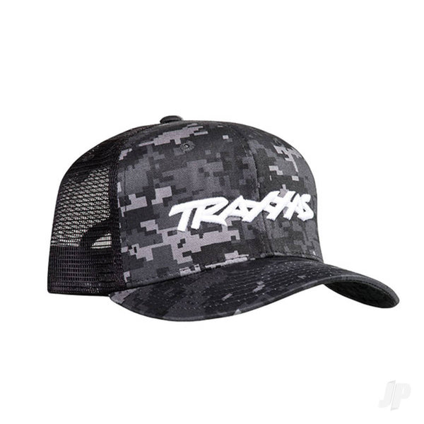 TRX1184-CAMO Traxxas Logo Hat Curve Bill Black Digital Camouflage OSFA