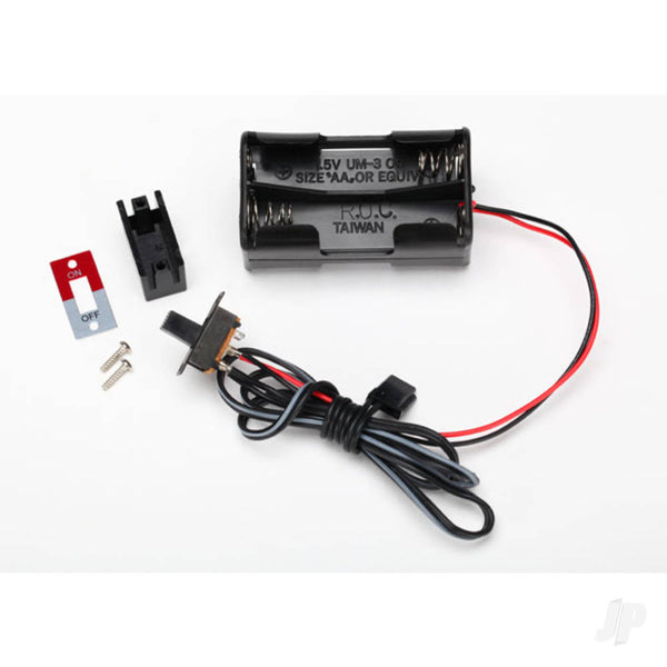 TRX3170X TRAXXAS Battery holder, 4-cell / on-off switch