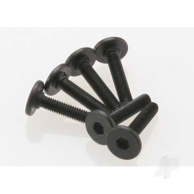 TRX3646 TRAXXAS Screws, 3x15mm flat-head machine (hex drive) (6 pcs)