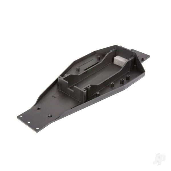 TRX3728 TRAXXAS Lower chassis (black) (166mm long battery compartment)