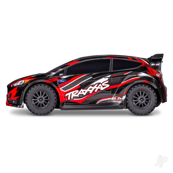TRX74154-4-RED Traxxas Fiesta ST BL-2S 1:10 AWD RTR Rally Car, Red (+ TQ 2-ch, BL-2S, 3300kV, Clipless Body)