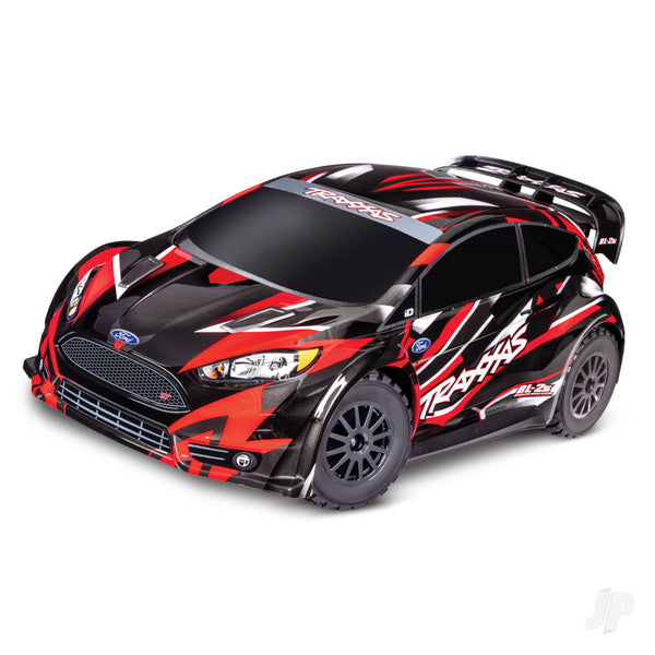 TRX74154-4-RED Traxxas Fiesta ST BL-2S 1:10 AWD RTR Rally Car, Red (+ TQ 2-ch, BL-2S, 3300kV, Clipless Body)