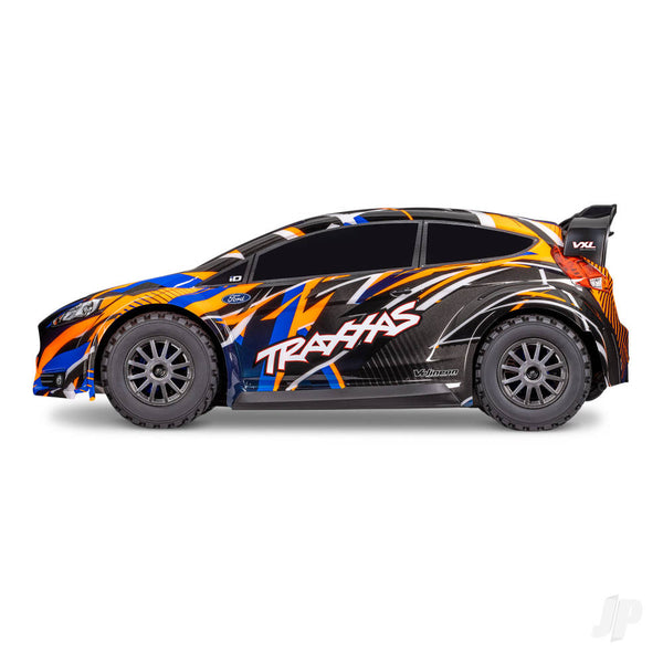 TRX74276-4-ORNG Ford Fiesta ST Rally VXL, 1:10 AWD RTR Rally Car, Orange