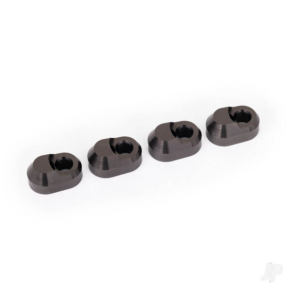 TRX7743-GRAY Suspension pin retainer, 6061-T6 aluminium (Grey-anodised) (4 pcs)