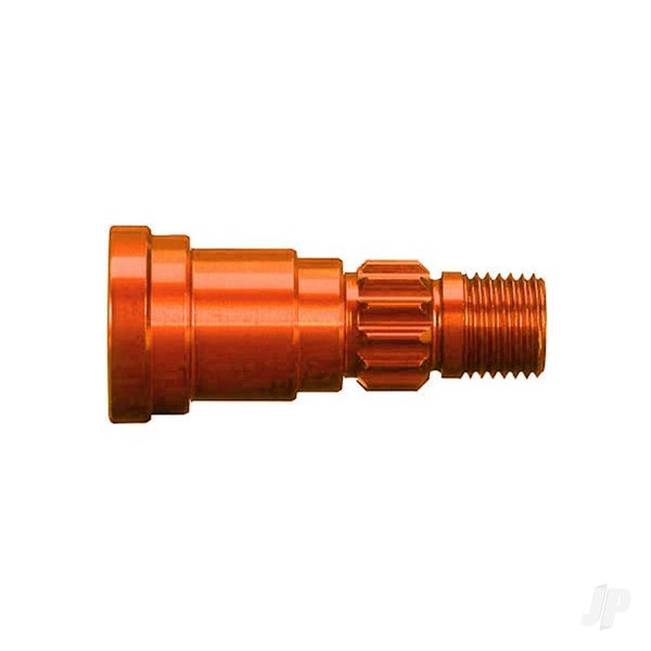 TRX7768T Stub axle, aluminium (Orange-anodised) (1pc) (use only with #7750X driveshaft)