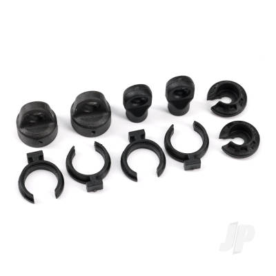 TRX9762A TRAXXAS Shock cap (2)/ spring perch (2)/ rod end (2)/ spring preload spacer (4)