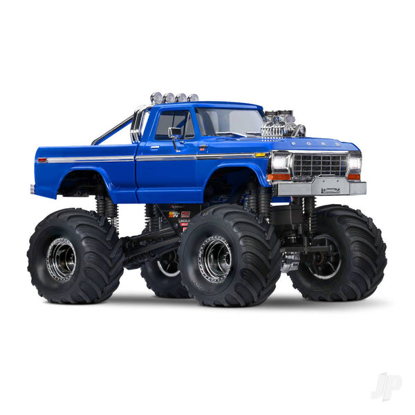 TRX98044-1-BLUE TRX-4MT Ford F-150 1:18 4WD Electric Monster Truck, BLUE