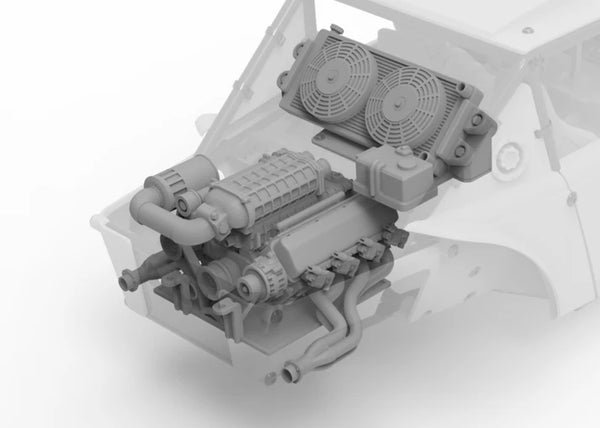 Knight Customs Optic V8 engine & supercharger
