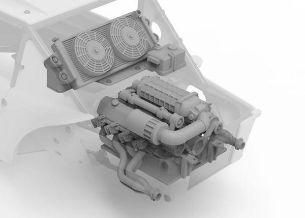 Knight Customs Optic V8 engine & supercharger