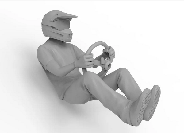 Knight Customs Sand rail driver with moto helmet