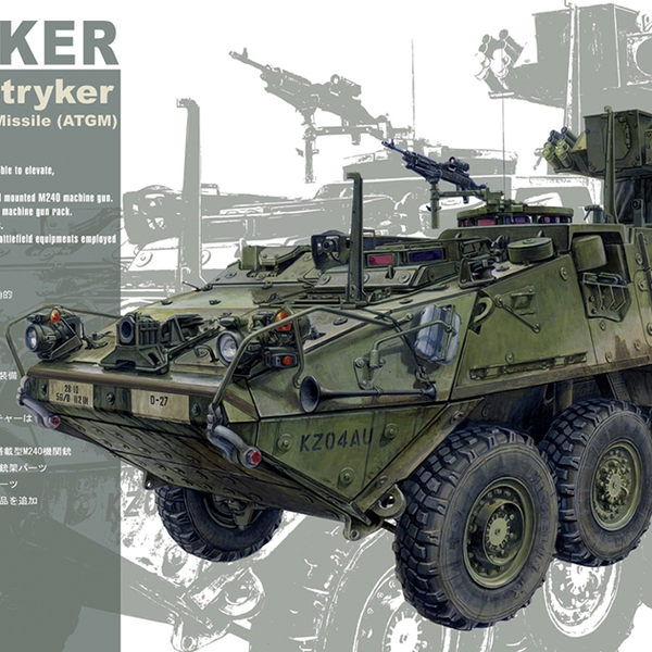 PKAF35134 US Army M1134 Stryker ATGM Anti-Tank Guided Missile Vehicle