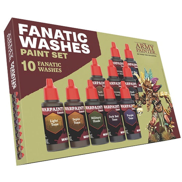 WP8068P The Army Painter - Warpaints Fanatic: Washes Paint Set