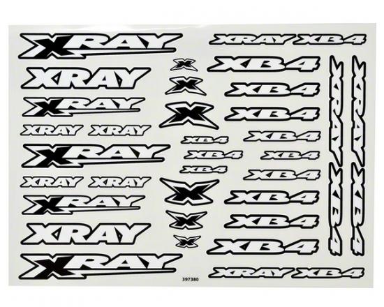 397380 XRAY Xb4 Sticker For Body - White