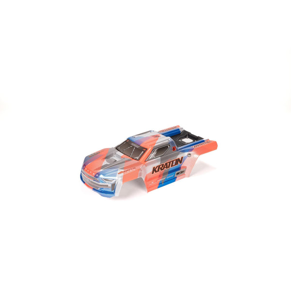 ARA-1517 ARRMA 1/8 Painted Body with Decals, Blue/Orange: KRATON 6S BLX V6