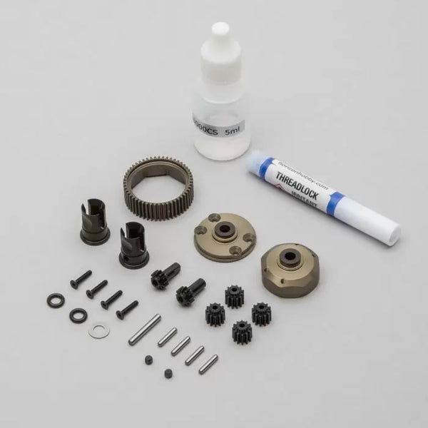 TLR332067 Complete 2wd Gear Diff, Aluminum Gear: All 22