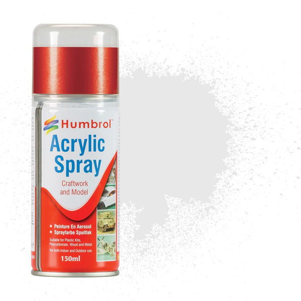 HS034 HUMBROL No 34 White Matt Acrylic Hobby Spray