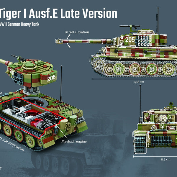 B0181C BUILD ARMY Tiger I Ausf.E Late Version