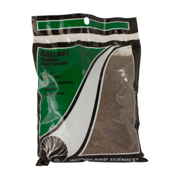 WB78 Woodland Scenics Dark Brown Medium Ballast