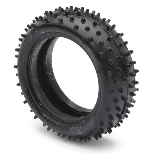 BBT08 - MINI SPIKE - 4WD FRONT TYRES - PINK COMPOUND