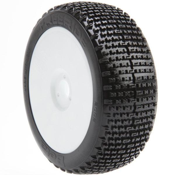 BE2112SS G BETA 1:8 BUGGY FREERIDE TYRE (WHITE WHEEL)