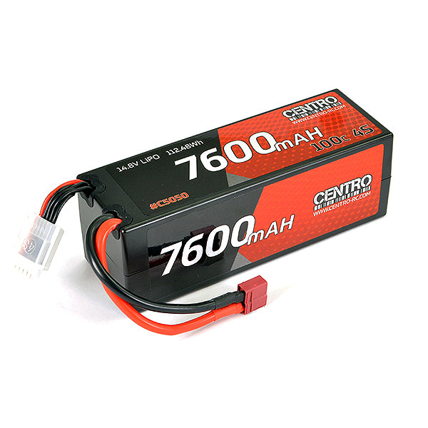 C5050 CENTRO4S 7600MAH 14.8V 100C HARDCASE LIPO BATTERY