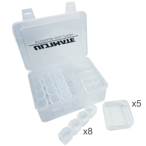 UR8840-S ULTIMATE PLASTIC BOX W/ 5 MED & 32 SMALL INNER BOXES