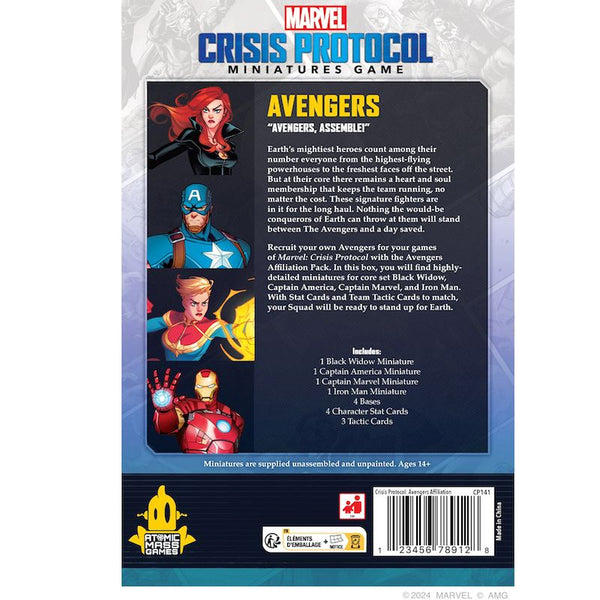 FFGCP141 Avengers Affiliation Pack: Marvel Crisis Protocol
