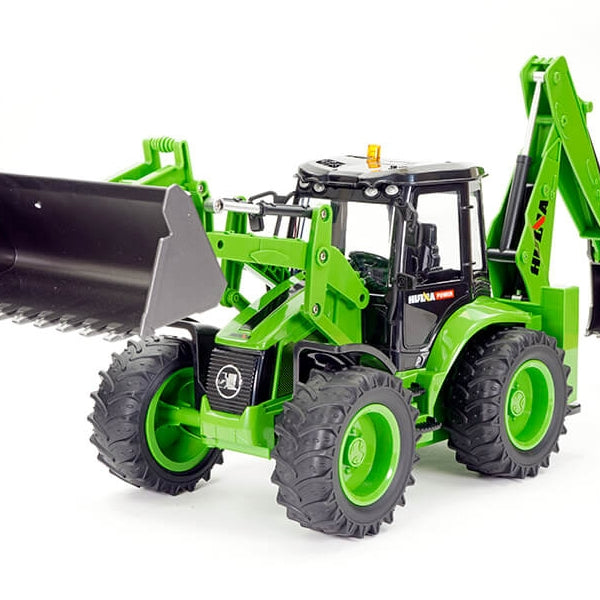 CY1579 HuiNa 1/14 Backhoe Excavator Tractor 2.4Ghz 9CH