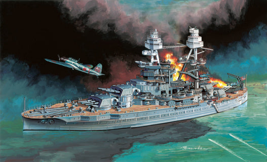 D7127 DRAGON U.S.S. Arizona BB-39 with Type 97 "Kate" Carrier Bomber