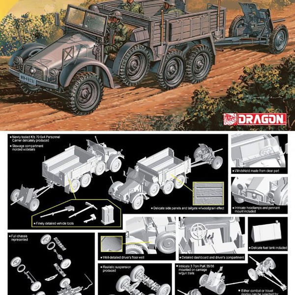 D7377 DRAGON 1/72 KFZ 70 6X4 Personnel Carrier