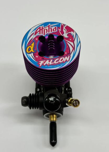 21-FALCONBSPEC-CC Alpha Falcon-B Spec .21 3-Port Pre Break-in Nitro Engine Combo