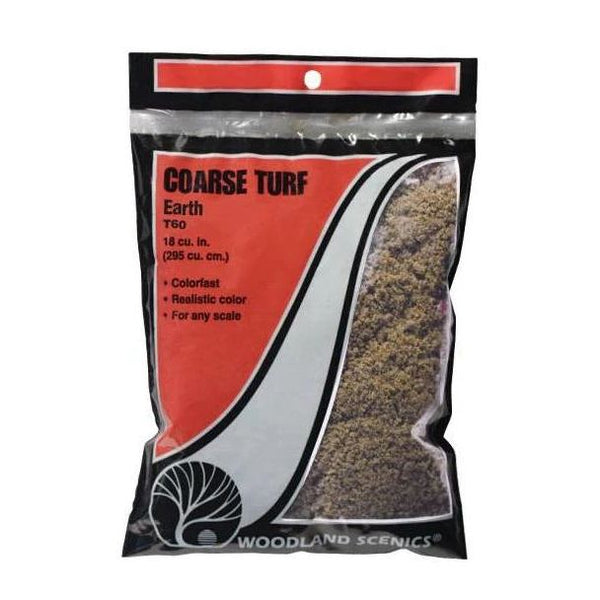 Woodland Scenics Earth Coarse Turf - T60