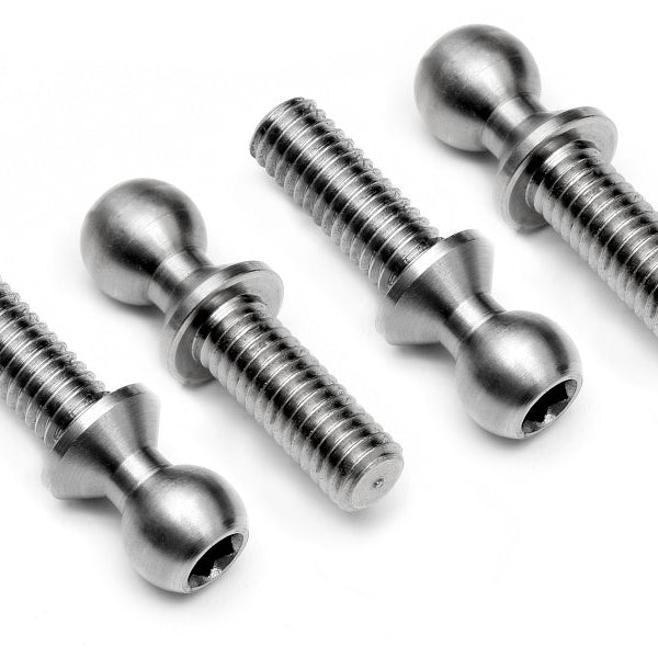 ED050030 - Gr.5 (6Al4v) Titanium Ball Stud 4.3mm x 13.0mm Long. (2pcs)